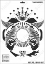 Schablone-Stencil A3 193-0837 Fischwappen